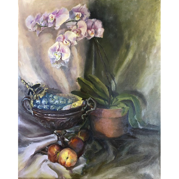 Orchid Serenity - Original Charcoal