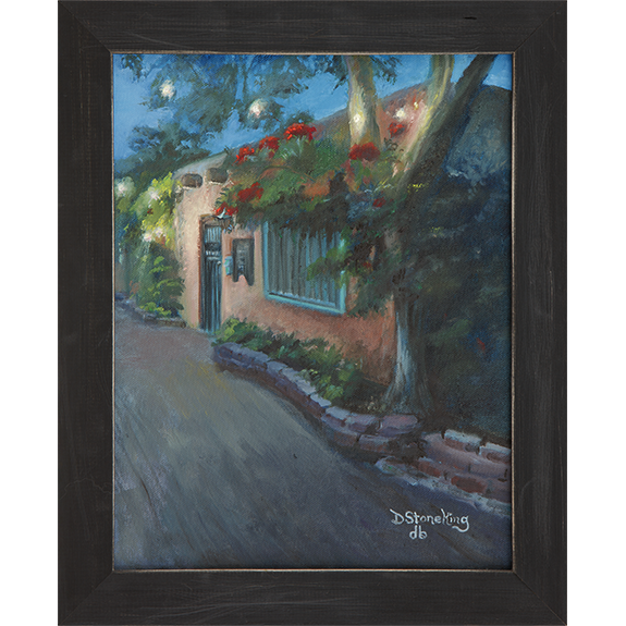 Face off at the Patio Market original framed