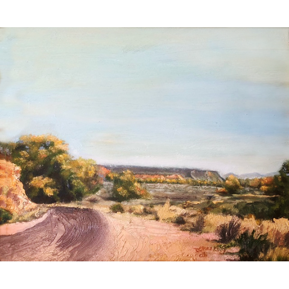 Just Around the Bend- Original Charcoal