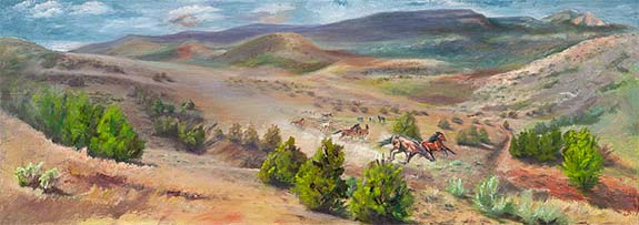 Thundering Canyon Original Unframed