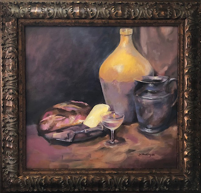 A Simple Meal original framed